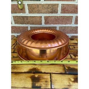 Vintage Copper-Tone Mirro 11 cup Jell-O Mold Hook for Hanging
